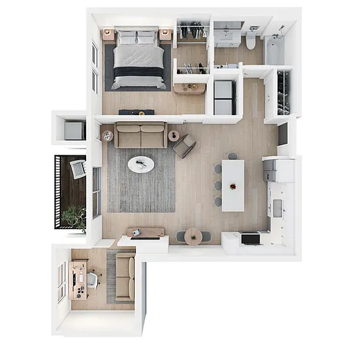 Floor plan Waymark with Den