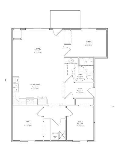 Floor plan 3 Bedroom