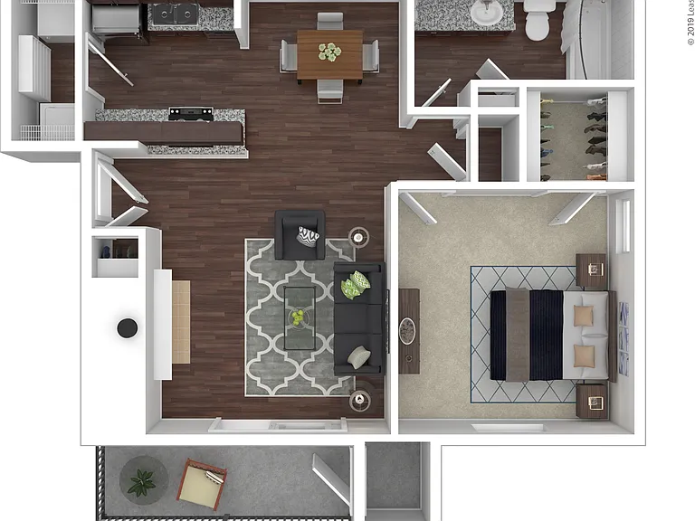 Hancock: Beds - 1: Baths - 1: SqFt Range - 660 to 660