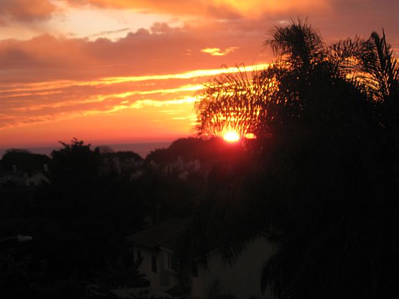 Sunset over the Pacific!