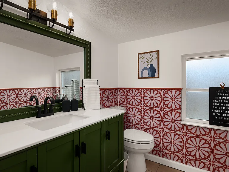 Half bath off sitting room