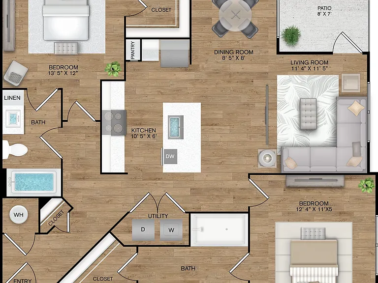 B2 floor plan Tacara at Steubing Heights