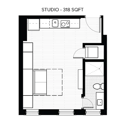 Floor plan Studio