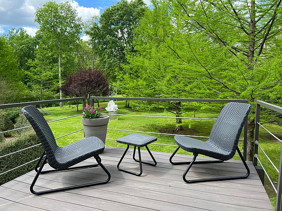 Enjoy the picturesque view from the balcony