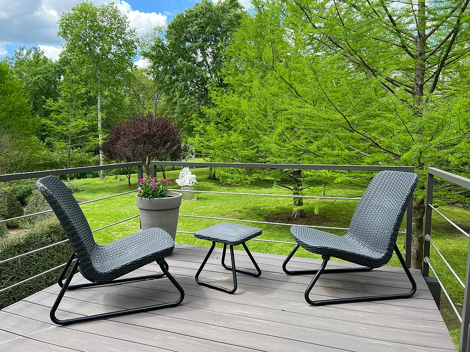 Enjoy the picturesque view from the balcony