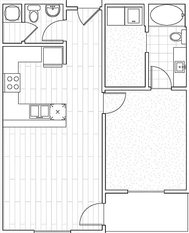 A1 - 1 Bed 1.5 Bath A1 - 1 Bed 1.5 Bath