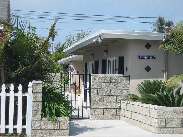 front of building