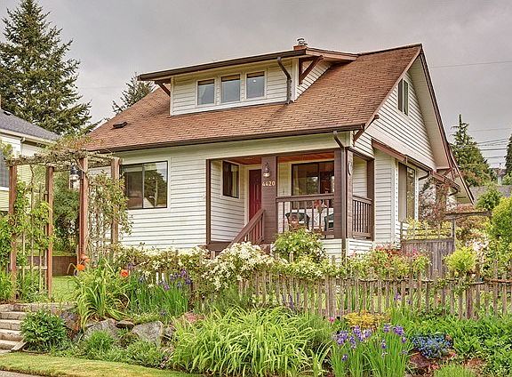 English country cottage with gardens to match.  Quaint and cozy