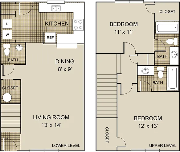 Floor plan B3B - Townhome