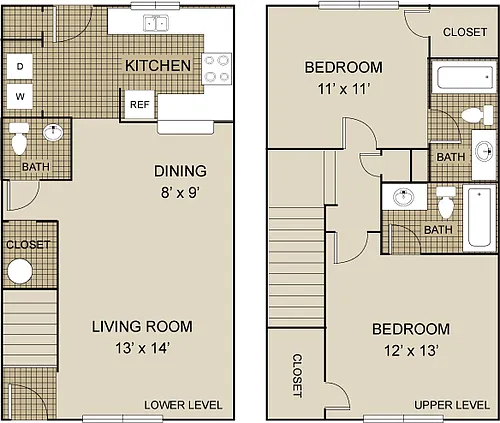 Floor plan B3B - Townhome