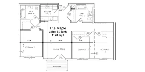 Floor plan The Maple