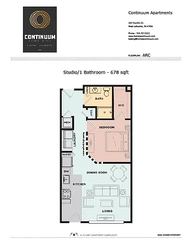 Floor plan Arc S1 Studio