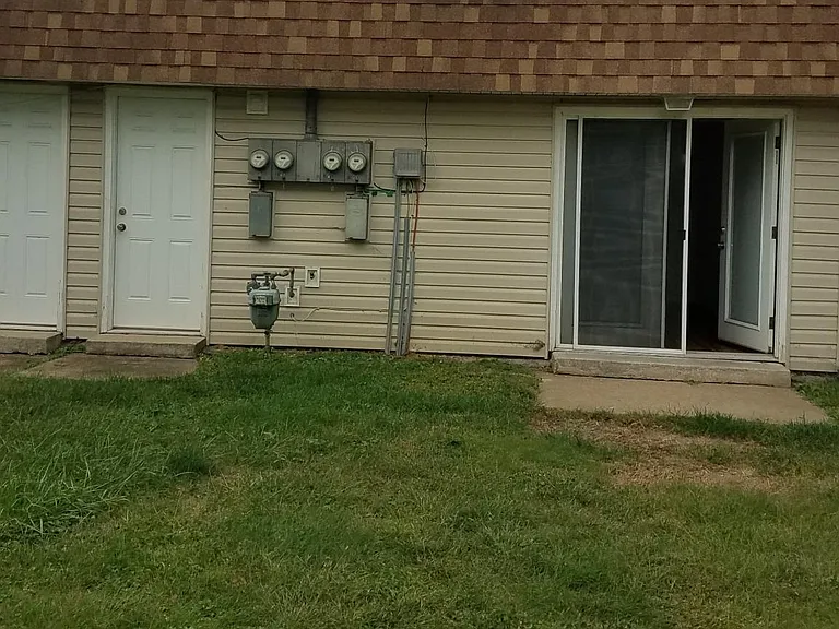 Back view of Townhome