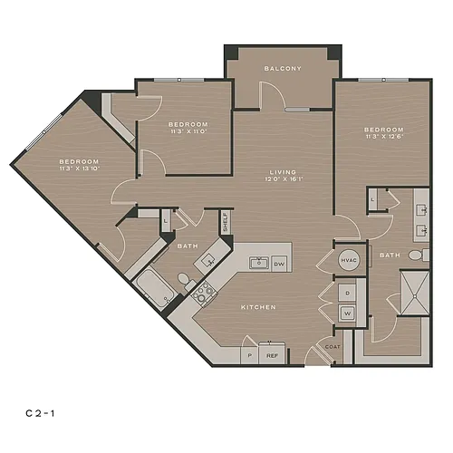 Floor plan C2-1