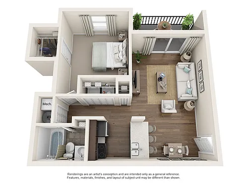 Floor plan The Topaz *Newly Renovated