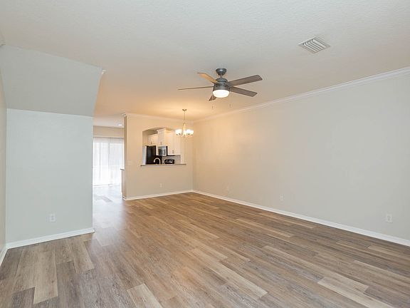 Living/dining with LVP flooring