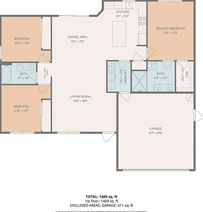 3 bed, 2.0 bath, 1509 sqft, $2,700 — Photo 2