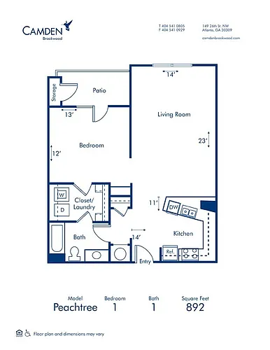Floor plan Peachtree