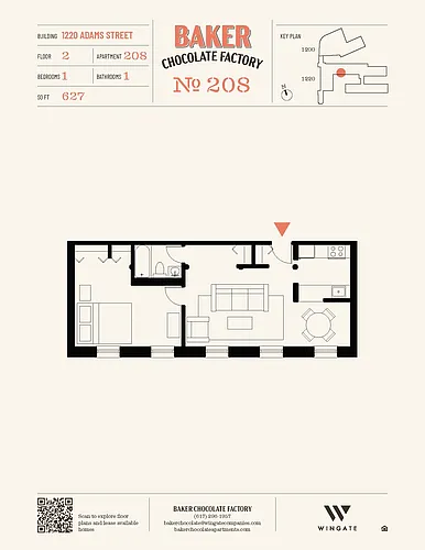 Floor plan 1 Bed