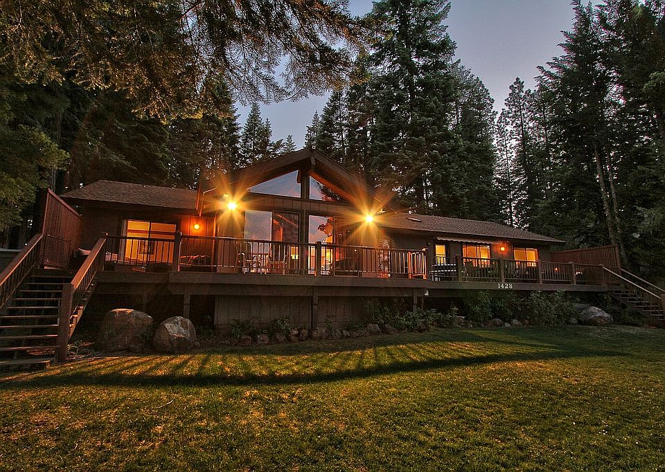 Back of the house at dusk