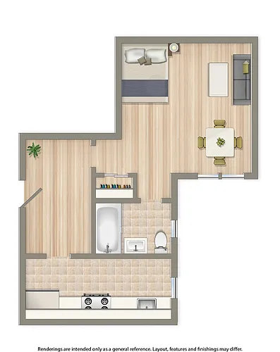 Floor plan Studio C