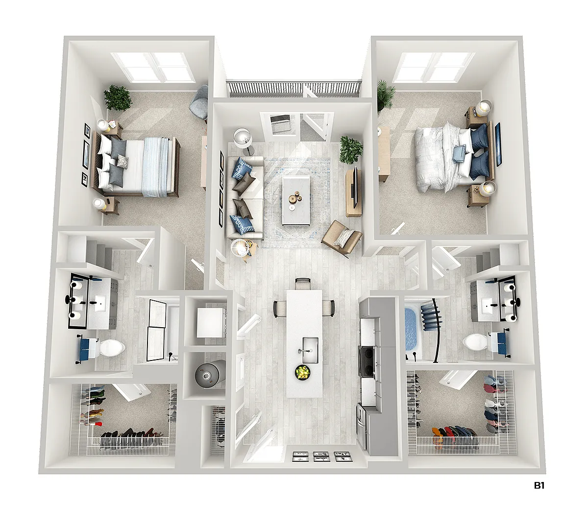 Floor plan B1
