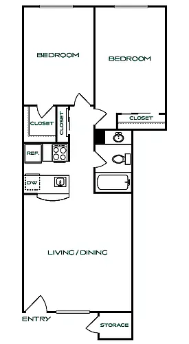 Floor plan 2/1