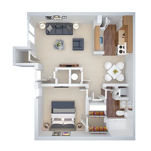 Floor plan 1x1 (hta1)