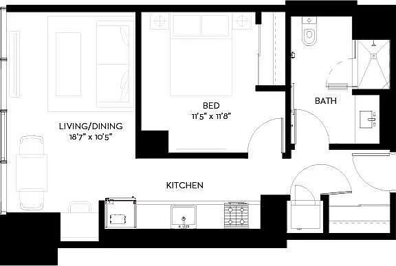 2nd image of 1211 S Indiana Ave #3508
