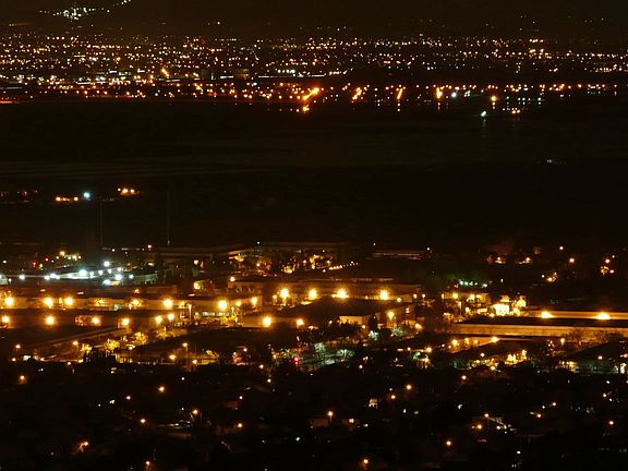 Awesome Panoramic City Lights View!