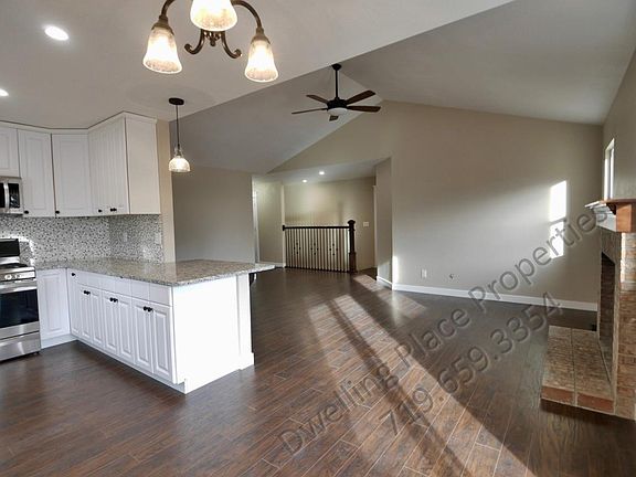 Living room from kitchen nook