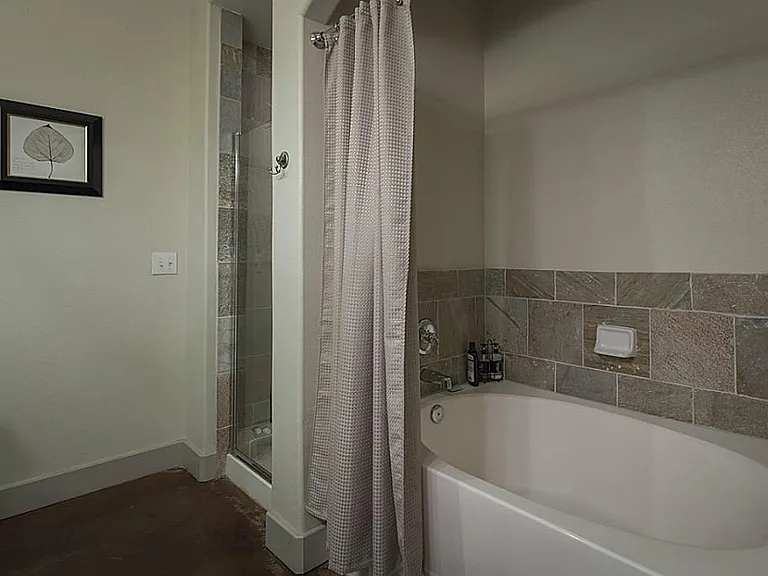 Master bathroom oversized tub