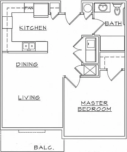 Floor plan One Bedroom