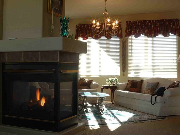 Living room & fireplace