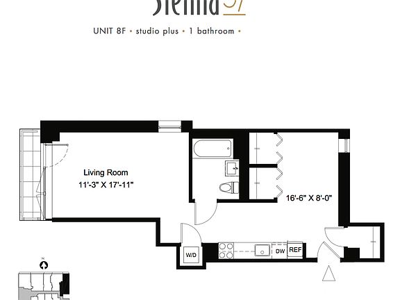 2nd image of 321 W 37th St APT 8F