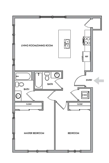 Floor plan 2X2
