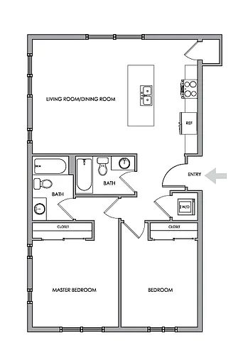 Floor plan 2X2