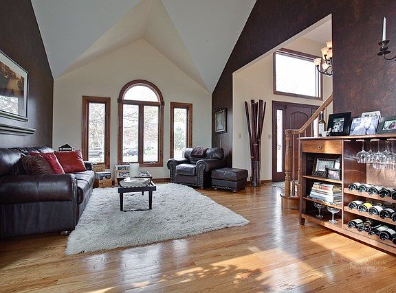View of living room from formal dining room