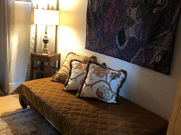 Antique Chinese opium bed! Room can be used as a office!