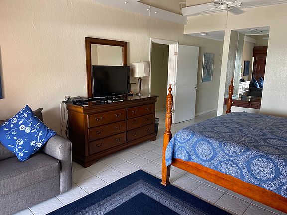(1) King Master Bedroom view with full private bath.