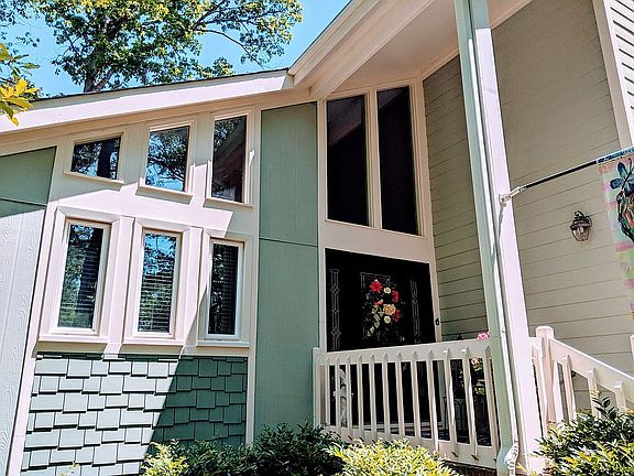 Front entrance and windows