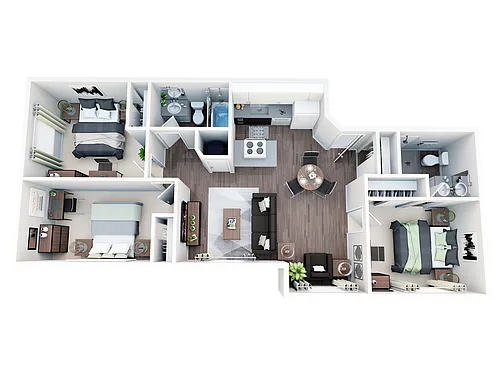 Floor plan 3x1.5 RF