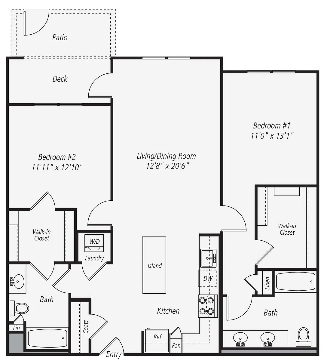 Floor plan B2-167-267