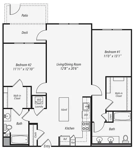 Floor plan B2-167-267