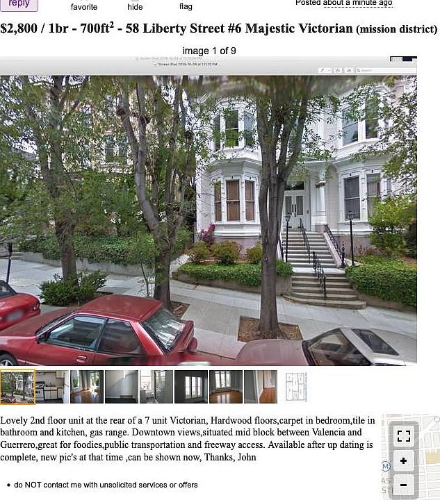 Front of 58 Liberty street