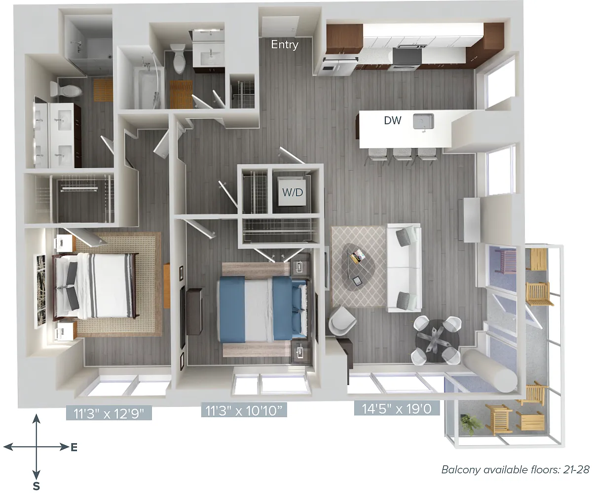 Floor plan B6-1223-1237