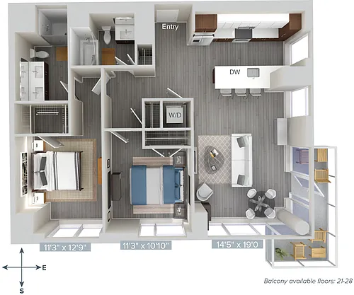 Floor plan B6-1223-1237
