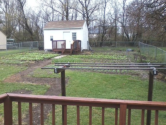 back yard and shed