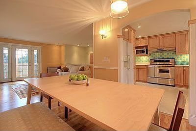 Dining room into living room