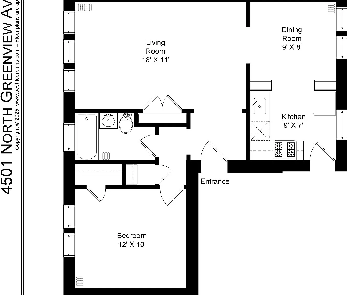 1 bed, 750 sqft, $2,175 — Photo 3